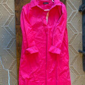 Vineyard Vines Martha’s Vineyard Poplin Popover Dress w/ Pockets – 98% Cotton, S